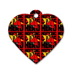Working Class Hero - Welders And Other Handymen Are True Heroes - Work Dog Tag Heart (two Sides) by DinzDas