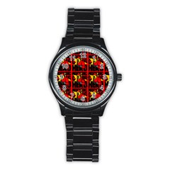 Working Class Hero - Welders And Other Handymen Are True Heroes - Work Stainless Steel Round Watch by DinzDas
