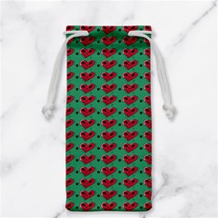 Evil Heart Graffiti Pattern Jewelry Bag by DinzDas