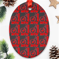 015 Mountain Bike - Mtb - Hardtail And Downhill Oval Ornament (two Sides) by DinzDas