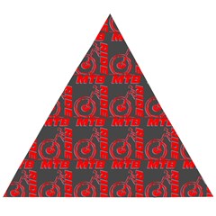 015 Mountain Bike - Mtb - Hardtail And Downhill Wooden Puzzle Triangle by DinzDas
