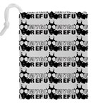 Gloomy Future  - Gas Mask And Pandemic Threat - Corona Times Drawstring Pouch (4XL) Back