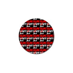 Just Killing It - Silly Toilet Stool Rocket Man Golf Ball Marker by DinzDas