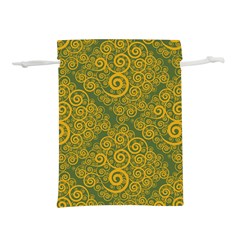 Abstract Flowers And Circle Lightweight Drawstring Pouch (s) by DinzDas