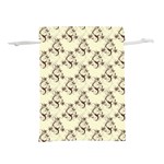 Abstract Flowers And Circle Lightweight Drawstring Pouch (M) Back