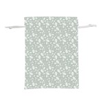 Abstract Flowers And Circle Lightweight Drawstring Pouch (M) Back