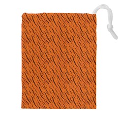 Animal Skin - Lion And Orange Skinnes Animals - Savannah And Africa Drawstring Pouch (5xl) by DinzDas