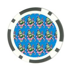 Monster And Cute Monsters Fight With Snake And Cyclops Poker Chip Card Guard (10 Pack) by DinzDas