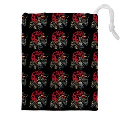 Middle Ages Knight With Morning Star And Horse Drawstring Pouch (5xl) by DinzDas