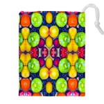 Fruits And Vegetables Pattern Drawstring Pouch (5XL) Front