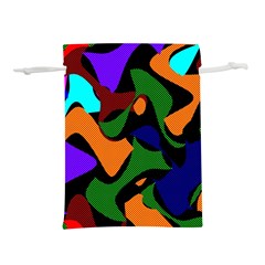 Trippy Paint Splash, Asymmetric Dotted Camo In Saturated Colors Lightweight Drawstring Pouch (m) by Casemiro