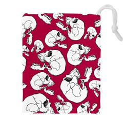 Terrible Frightening Seamless Pattern With Skull Drawstring Pouch (5xl) by Amaryn4rt