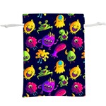 Space Patterns  Lightweight Drawstring Pouch (XL) Back