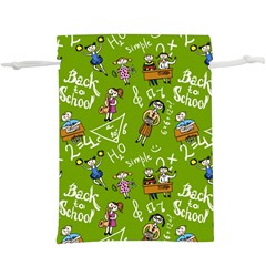 Seamless Pattern With Kids  Lightweight Drawstring Pouch (xl) by Amaryn4rt