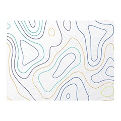 Abstract Colorful Topographic Map Design Vector Double Sided Flano Blanket (mini)  by Amaryn4rt