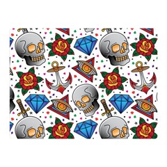 Full Color Flash Tattoo Patterns Double Sided Flano Blanket (mini)  by Amaryn4rt