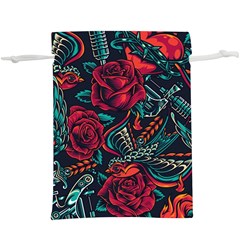 Vintage Flash Tattoos Designs Seamless Pattern  Lightweight Drawstring Pouch (xl) by Amaryn4rt