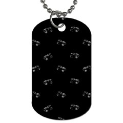 Vintage Car Motif Print Pattern Dog Tag (one Side) by dflcprintsclothing
