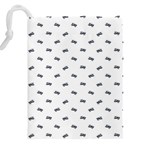Vintage Car Motif Prin Pattern 2001 Drawstring Pouch (5XL) Back