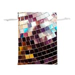Disco Ball Lightweight Drawstring Pouch (M) Front