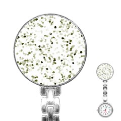 Square Motif Abstract Geometric Pattern Stainless Steel Nurses Watch by dflcprintsclothing