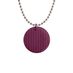 Digital Waves 1  Button Necklace by Sparkle