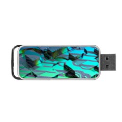 Digital Abstract Portable Usb Flash (two Sides) by Sparkle