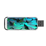 Digital Abstract Portable USB Flash (Two Sides) Back
