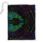 Fractal Flower Drawstring Pouch (5XL) Back