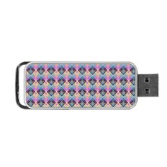 Pink And Blue Portable Usb Flash (two Sides) by Sparkle