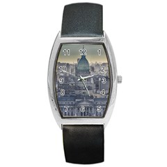 Buenos Aires Argentina Cityscape Aerial View Barrel Style Metal Watch by dflcprintsclothing