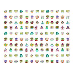 All The Aliens Teeny Double Sided Flano Blanket (large)  by ArtByAng
