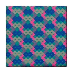 Geo Puzzle Face Towel by tmsartbazaar