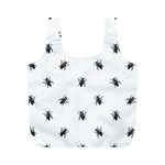 Housefly Drawing Motif Print Pattern Full Print Recycle Bag (M) Back