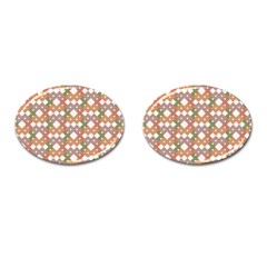 Squares And Diamonds Cufflinks (oval) by tmsartbazaar