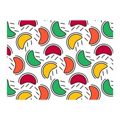 Geometric Fruity Double Sided Flano Blanket (mini)  by tmsartbazaar