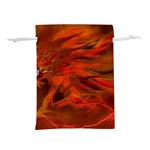 Fire Lion Flame Light Mystical Lightweight Drawstring Pouch (M) Front