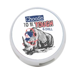 Choose To Be Tough & Chill 4-port Usb Hub (two Sides) by Bigfootshirtshop