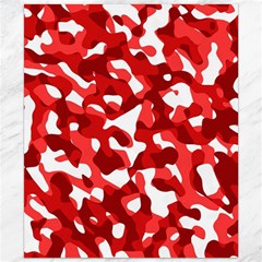 Red And White Camouflage Pattern Canvas 20  X 24  by SpinnyChairDesigns