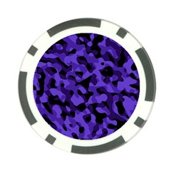 Purple Black Camouflage Pattern Poker Chip Card Guard (10 Pack) by SpinnyChairDesigns