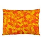 Orange and Yellow Camouflage Pattern Pillow Case (Two Sides) Front