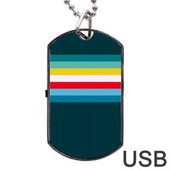 Sea Water Dog Tag Usb Flash (two Sides) by tmsartbazaar
