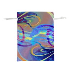 Infinity Painting Blue Lightweight Drawstring Pouch (s) by DinkovaArt