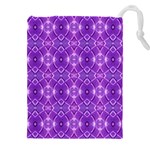 Geometric Galaxy Pattern Print Drawstring Pouch (4XL) Front