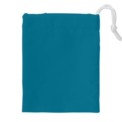 Mosaic Blue Pantone Solid Color Drawstring Pouch (4xl) by FlagGallery