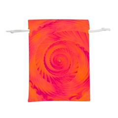 Pink And Orange Swirl Lightweight Drawstring Pouch (s) by SpinnyChairDesigns