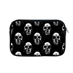 Black And White Skulls Apple Macbook Pro 13  Zipper Case by SpinnyChairDesigns