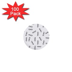 Geek Glasses With Eyes 1  Mini Buttons (100 Pack)  by SpinnyChairDesigns