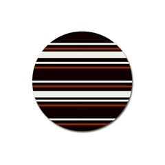 Classic Coffee Brown Magnet 3  (round) by tmsartbazaar