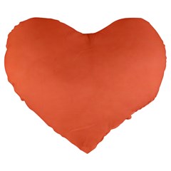 Appreciating Apricot Large 19  Premium Heart Shape Cushions by Janetaudreywilson